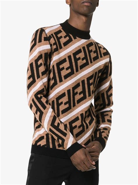 fendi logo sweater replica|fendi jumper men's.